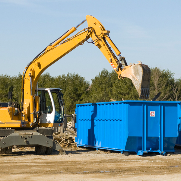 can i choose the location where the residential dumpster will be placed in Fallis